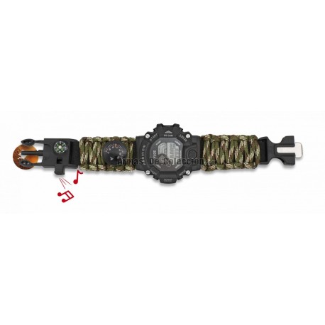 Paracord Barbaric Digital Watch + accessories