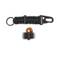 Mini Carabiner with black paracord
