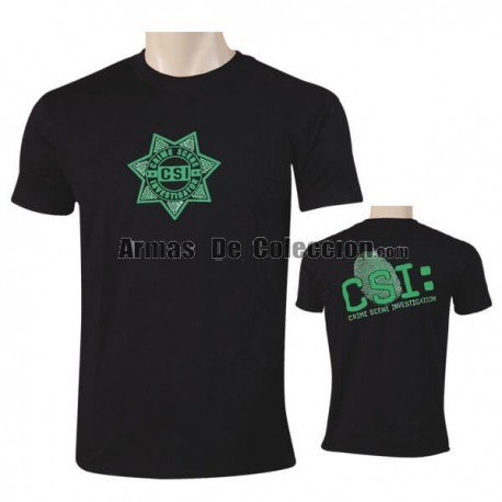 Camiseta CSI Negro / Verde