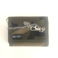 Nylon Wallet with Miltec Camo Chain