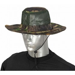 Sombrero con rejilla camo arbol verde