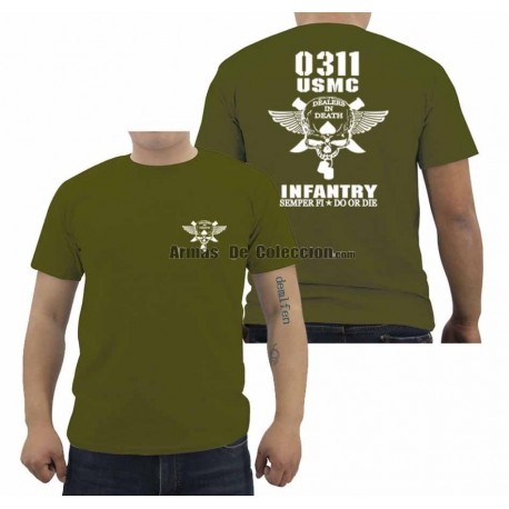 Camiseta e los USMC Cuerpo de Marines de los Estados Unidos