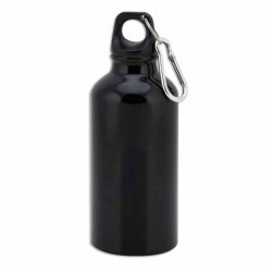 Bidón Negro 400ml con mosqueton