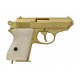 Walther PPK versión lujo oro-marfil (simulado)