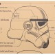 Star Wars: Lámina infograma del casco de lo Stormtroopers del Imperio