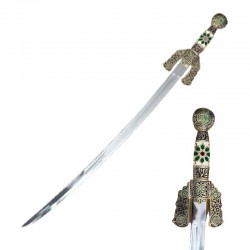 Espada cimitarra árabe .