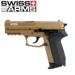 SWISSS ARMS tipo SIG P226 MLE HPA FDE. 6mm Pistola de muelle