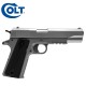 Colt 1911 Black Silver 0,7J - Metal Slide - Muelle- 6mm