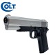 Colt 1911 Black Silver 0,7J - Metal Slide - Muelle- 6mm