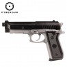 PT92 Black Silver 0,7J - Metal Slide - Muelle- 6mm