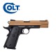 Colt 1911 Ported Gaz (Tan Slide, Black Lower) /C12
