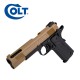 Colt 1911 Ported Gaz (Tan Slide, Black Lower) /C12