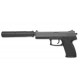PISTOLA ASG DL60 SOCOM MUELLE NEGRO