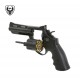 HFC Revólver plata tipo Magnum Cromado 357 4" - 6mm -Gas