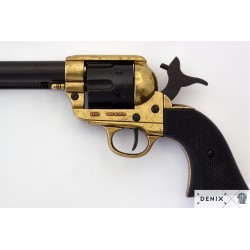 Réplica Revólver Colt Peacemaker 1873 Denix 1109/L - Precisión Histórica y Artesanía 7½". cachas simulan ébano