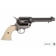 45 caliber Peacemaker revolver 5½". Brass. ivory grips