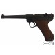 Parabellum Luger P08 6" Replica with Wooden Grips - German Legacy 1898