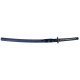 Katana S6039 Funcional: Hoja de Acero de Damasco Azul y Mango de Piel de Raya - Arte Marcial Único