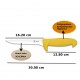 Cuchillo deshuesador – Hoja de 16.20 cm - Acero Inoxidable 3Cr13Mov – mango Polipropileno/Amarillo