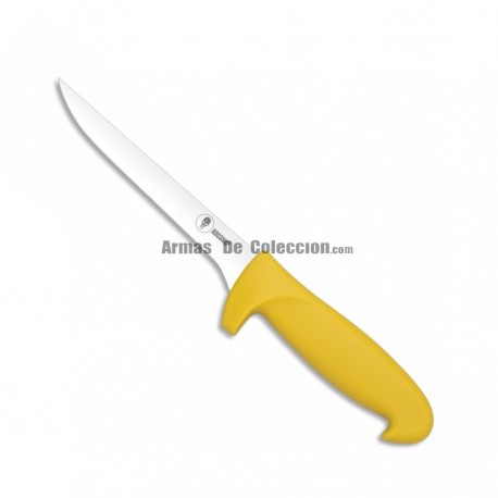 Cuchillo deshuesador – Hoja de 16.20 cm - Acero Inoxidable 3Cr13Mov – mango Polipropileno/Amarillo