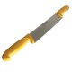 Cuchillo quesero doble mango – corta quesos - en acero inox 3Cr13Mov - Doble mango-Polipropileno/Amarillo - 50.80 cm
