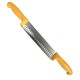 Cuchillo quesero doble mango – corta quesos - en acero inox 3Cr13Mov - Doble mango-Polipropileno/Amarillo - 50.80 cm