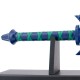 Zelda: Réplica Espada Maestra de Zelda de 'Tears of the Kingdom': Acero Azul y Polipiel Verde, Base Incluida