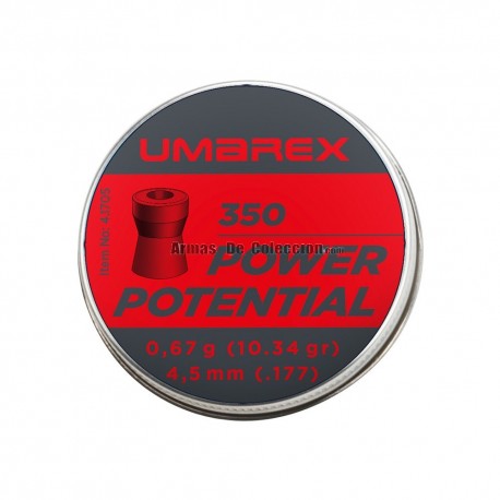 Pellets 4.5mm Power Potential de umarex 350 u.