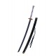 Devil May Cry 5: Katana de Vergil Yamato - 101 cm - Lâmina de Bambu - Adequada para Cosplay e Exibição