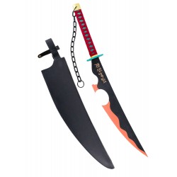 Demon Slayer: Espada gemela de Tengen Uzui - de 88 cm -hoja de bamboo - apta para cosplay y exhibición