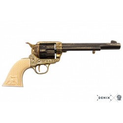 Réplica de Revólver Colt Peacemaker caballería Cal.45 de 1873 en Metal y Cachas Imitación Marfil - Ref. B-1281/L de Denix
