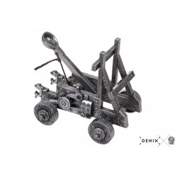Catapulta medieval Denix siglo XI de 14 cm y 690 g | Réplica histórica coleccionable de Europa medieval