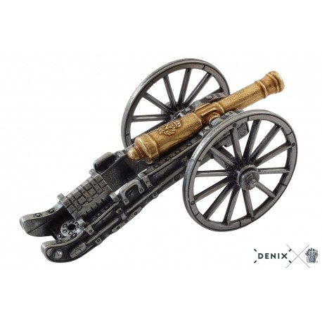 Cañón Napoleón 1806 de Denix en metal 11 cm y 140 g | Réplica histórica de las guerras napoleónicas (Ref. 448)