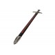 Espada medieval Francia S.XIV Denix 6201, 109 cm y 2.030 g, réplica decorativa con funda extraíble