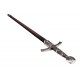Espada medieval Francia S.XIV Denix 6201, 109 cm y 2.030 g, réplica decorativa con funda extraíble