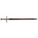 Espada medieval Francia S.XIV Denix 6201, 109 cm y 2.030 g, réplica decorativa con funda extraíble