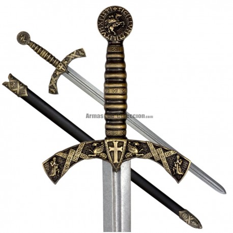 Espada de caballero templario, siglo XII