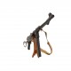 SUPORTE DE MADEIRA PARA ESPADAS e RIFLES 117 X 25 CM