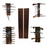 Soporte de pared de madera para réplicas de armas - Denix ref. 9993 - 104 cm, exposición vertical para pistolas y fusiles