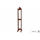 Soporte de pared de madera para réplicas de armas - Denix ref. 9993 - 104 cm, exposición vertical para pistolas y fusiles