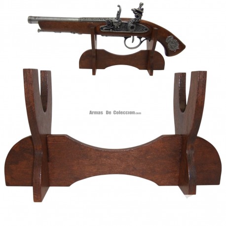 SUPORTE DE MADEIRA PARA ESPADAS e RIFLES 117 X 25 CM