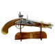 Soporte Denix ref. 802 con escudo de Napoleón | Expositor de madera de 22 cm para pistolas y réplicas decorativas históricas
