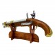 Soporte Denix ref. 802 con escudo de Napoleón | Expositor de madera de 22 cm para pistolas y réplicas decorativas históricas
