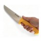 Cuchillo Jamonero – Hoja de Acero Inoxidable 3Cr13Mov – mango Polipropileno/Amarillo - Tamaño Total 43.70 cm