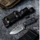 Cuchillo de supervivencia Albainox de 31.70 cm con hoja de acero 3Cr13Mov de 19.00 cm