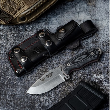 Cuchillo de supervivencia Albainox de 31.70 cm con hoja de acero 3Cr13Mov de 19.00 cm