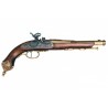 Percussion pistol, Brescia (Italia) 1825. Gold