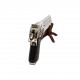 Semiautomatic pistol, caliber .357, .44, .50. Chrome