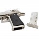 Semiautomatic pistol, caliber .357, .44, .50. Chrome