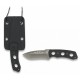 Cuchillo de Caza Third 12051ZW Hoja Acero 440 10,6 cm, Mango Madera Zebrano y Negra, con Funda de Piel